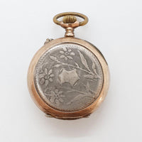 Silver Cylindre Remontoir Pocket Watch for Parts & Repair - NOT WORKING