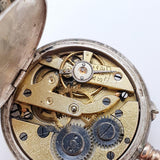 ساعة جيب Silver Cylindre Remontoir لقطع الغيار والإصلاح - لا تعمل