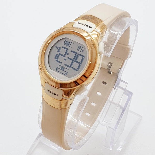 Vintage Gold-Tone Sport Uhr von Armitron | Damen digital Uhr