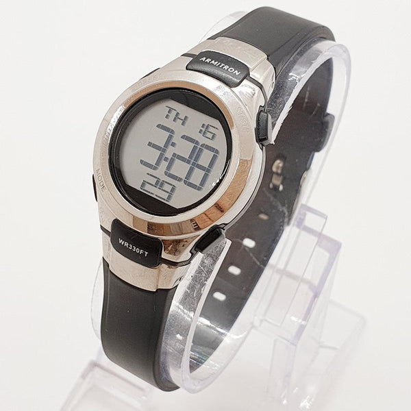 Vintage Silver-tone Armitron Digital Watch Chronograph Sports