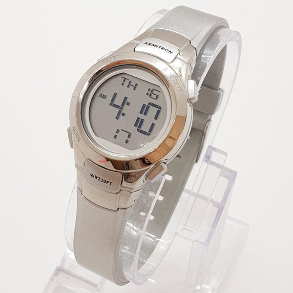 Vintage Silver-Tone Armitron Sport Uhr | Digital Uhr für Frauen