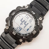 Jahrgang Armitron Digitale Sportarten Uhr | Schwarz chronograph Alarm Uhr