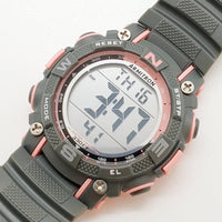 Deportes gris y rosa vintage reloj por Armitron | Damas digitales reloj