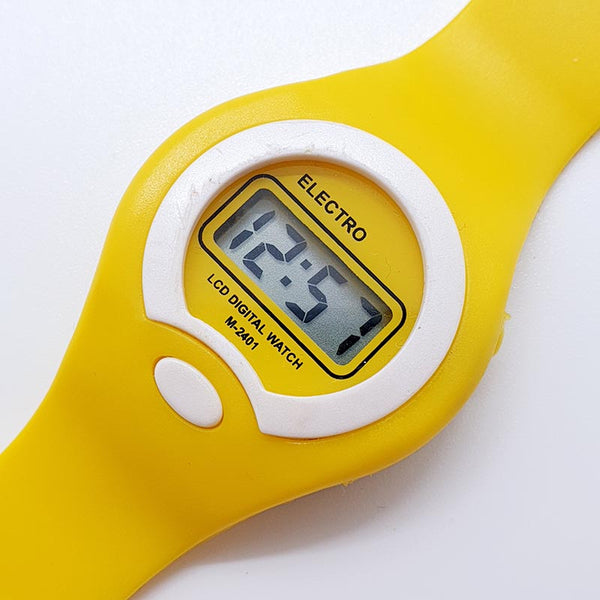 LCD Digital amarillo reloj | Electro reloj para mujeres u hombres