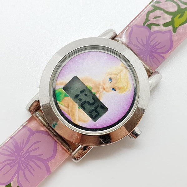 Tinker Bell Floral Disney reloj | Rosado Disney Hada reloj para mujeres