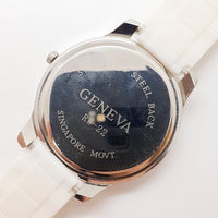 Geneva Quartz montre | Élégant argenté montre pour femme