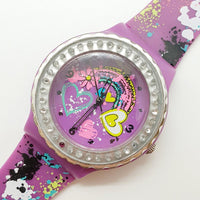 Flower Power Purple Quartz Watch for Women | Statement Watches