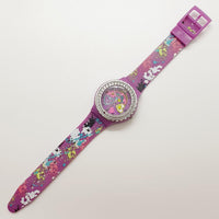 Flower Power Purple Quartz Watch for Women | Statement Watches