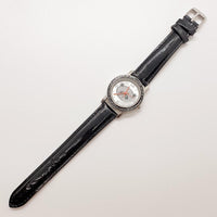 Panda Bear Silber-Ton Uhr | Vintage Accutime Uhr für ihn oder sie