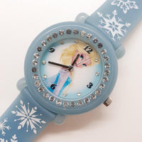 Princesse Elsa gelée montre | Beaux flocons de neige Disney montre