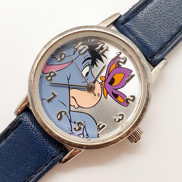 Donkey Eeyore de tono plateado reloj Vintage | Winnie the Pooh Disney reloj