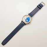 Candy Blue M & Ms reloj | Cuarzo de tono plateado reloj para hombres o mujeres