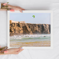 Surfer Beach Digital Print | Ocean Waves Landscape | Instant Wall Art - Vintage Radar