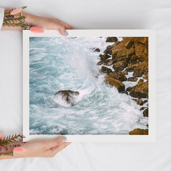 Ocean Waves Digital Print | Calming Seaside Printable Wall Art - Vintage Radar