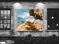 Stones on the Beach Landscape Print | Ocean Digital Print | Printable Art - Vintage Radar