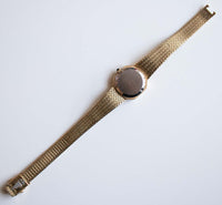 Cuarzo de bucherer vintage reloj para mujeres dial negro | Hecho en Suiza reloj