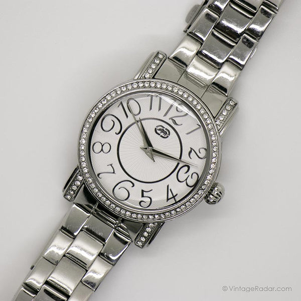 Elegant Stainless Steel Marc Ecko Watch Vintage Stone-plated Watch