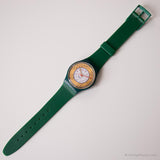 1991 Swatch GG119 Palco reloj | Notas musicales vintage verde Swatch
