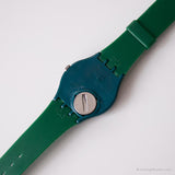1991 Swatch GG119 Palco Watch | ملاحظات موسيقية عتيقة خضراء Swatch