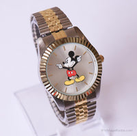 Große Zwei -Ton -Ton Mickey Mouse Accutime Uhr für Erwachsene