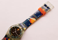 1995 PLANETARIUM SRG100 Solar Swatch Watch | 90s Rare Swatch Watch