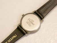 Silver-Tone Adec Vintage reloj para mujeres | Titanio WR50 reloj