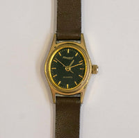 الاتصال الهاتفي الأسود Regent Para Vintage Quartz Watch | تسعينيات من القرن الماضي سيداتي مشاهدة