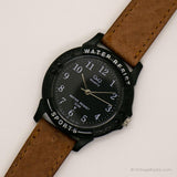 Vintage Q & Q Sports Uhr | Japan Quarz schwarzes Armbanduhr