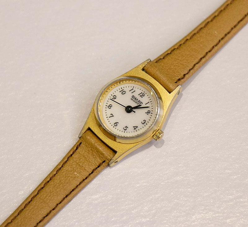 Vintage Gold-Tone Sharp Watch for Ladies | Women's Quartz Watches ...