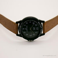 Sports Vintage Q & Q reloj | Reloj de pulsera negra de cuarzo de japón