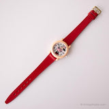 Vintage Minnie Mouse Watch By Lorus | Red Strap Disney Watch