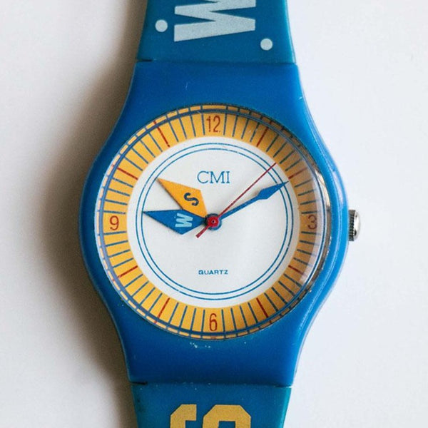 Deportes de CMI vintage azul reloj Para hombres | Mejores relojes de cuarzo