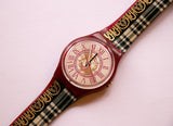 1994 MR WATSON GR128 Swatch Watch | 90s Roman Numerals Swatch Watch
