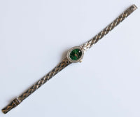 Quadrante verde vintage sarah coventry orologio per il movimento femminile giapponese