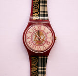 1994 Herr Watson Gr128 swatch Uhr | 90er Jahre Römische Ziffern swatch Uhr