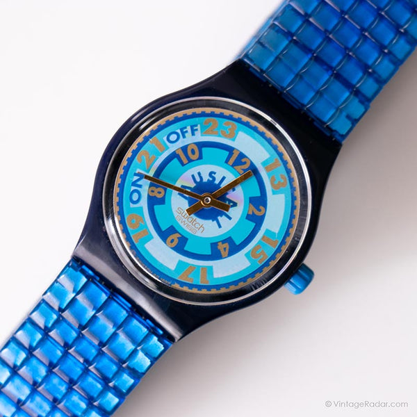 1994 Swatch SLN100 SLN101 Variation Uhr | Blau Swatch Musikall