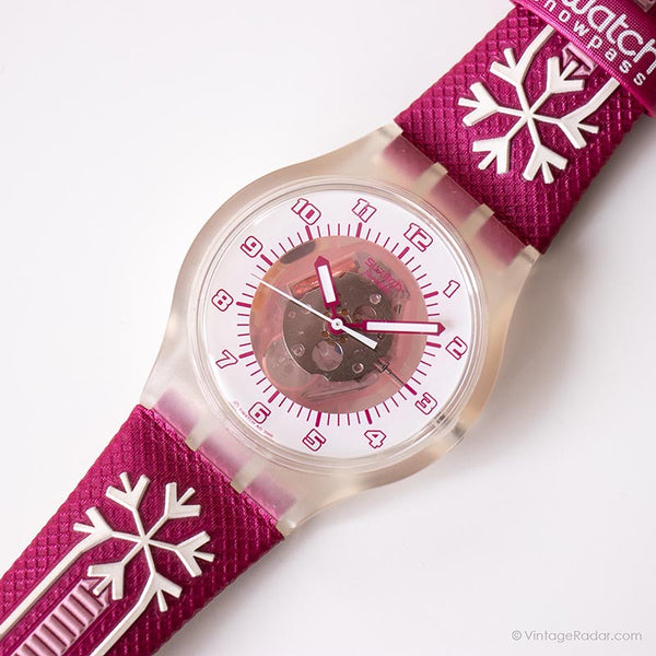 2006 Swatch SUMK100 Pink Ring Uhr | Gelee in Gelee Swatch Zugang