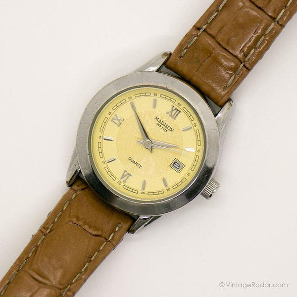 Retro Madison Wallwatch para mujeres | Fecha de 90 vintage reloj