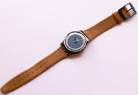 1991 ASCOT GX117 Swatch Watch | 90s Blue Elegant Swiss Swatch Watch