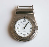 ساعة الكوارتز الفضية الفضية من الفضة | ساعة هدية عتيقة
