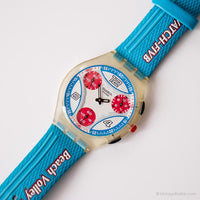 2005 Swatch Suyk114 Perfect Play Watch | أبيض Swatch Skin كرونو