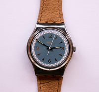1991 ASCOT GX117 Swatch Watch | 90s Blue Elegant Swiss Swatch Watch