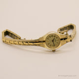 Vintage Gold-Ton Uhr von majestätisch | 90er Retro Armbanduhr für sie