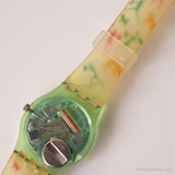 1990 Swatch LN110 Bongo Uhr | Farbenfroher Stammes Swatch für Damen