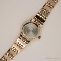 Orologio minimalista vintage per donne | Orologio da polso casual-oro-oro