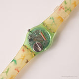 1990 Swatch LN110 Bongo montre | Tribal coloré Swatch Pour dames