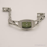 Vintage FOSSIL Green Dial Watch | Branded Watch for Ladies