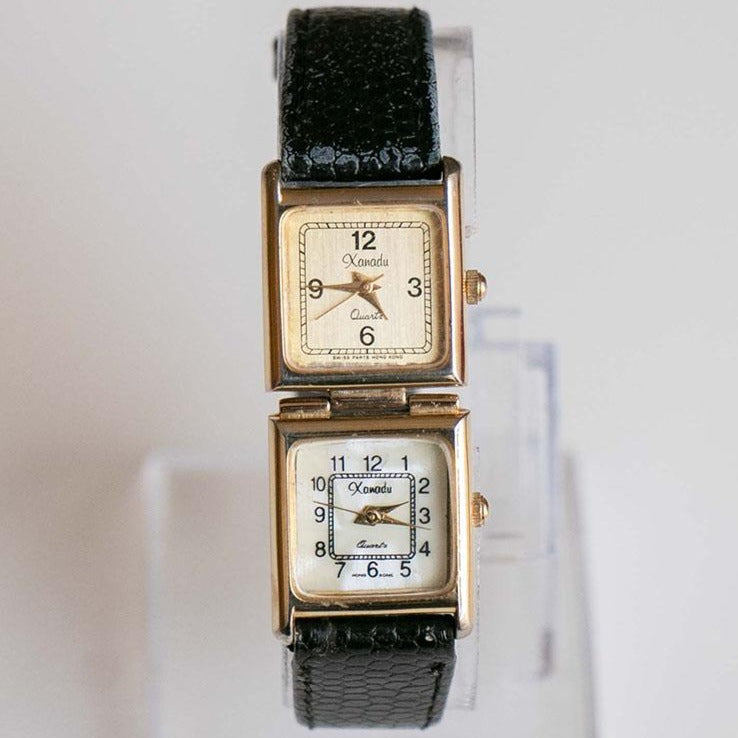 Double Gold Tone XANADU Watch Vintage Quartz Watch For Ladies Vintage Radar