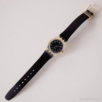 1992 Swatch Barbarella LK137 reloj | Negro vintage Swatch Lady