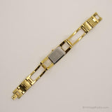 Rechteckig Armitron Uhr für sie | Vintage elegantes Gold-Ton Uhr